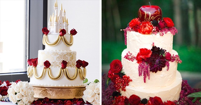 10 bolos para quem é fã da Disney aderir no casamento