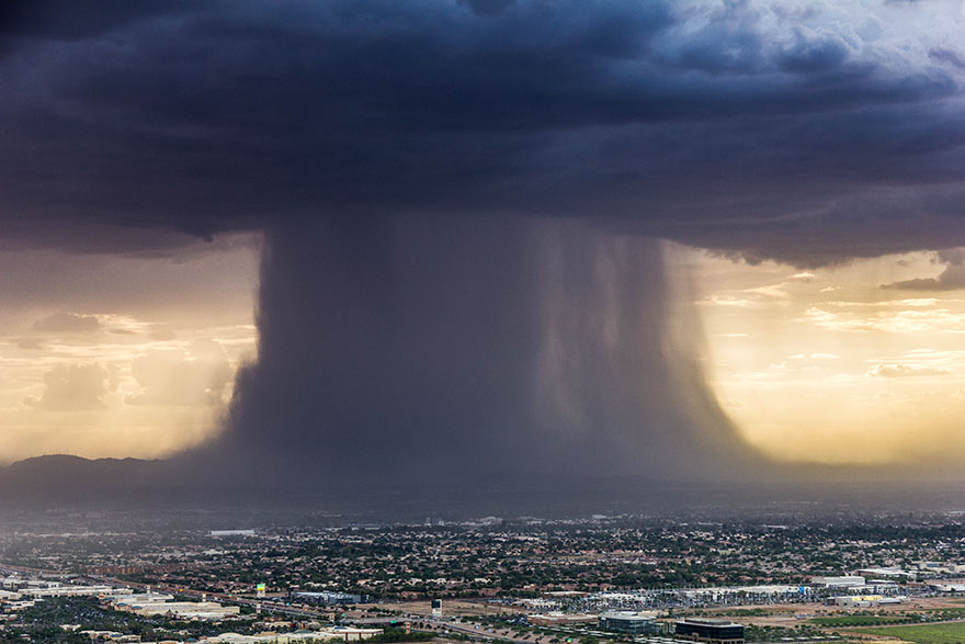 Fotógrafo registra imagem impressionante de tempestade