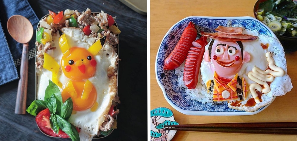 mae-japonesa-usa-ovos-para-criar-refeicoes-incriveis-com-um-toque-de-arte-e-diversao